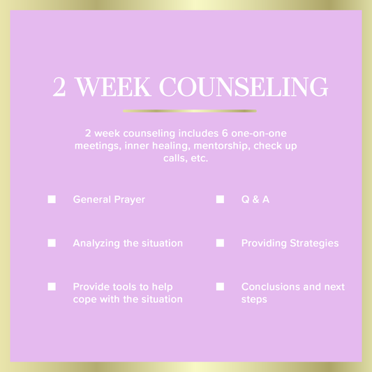 2 Week Counseling Package