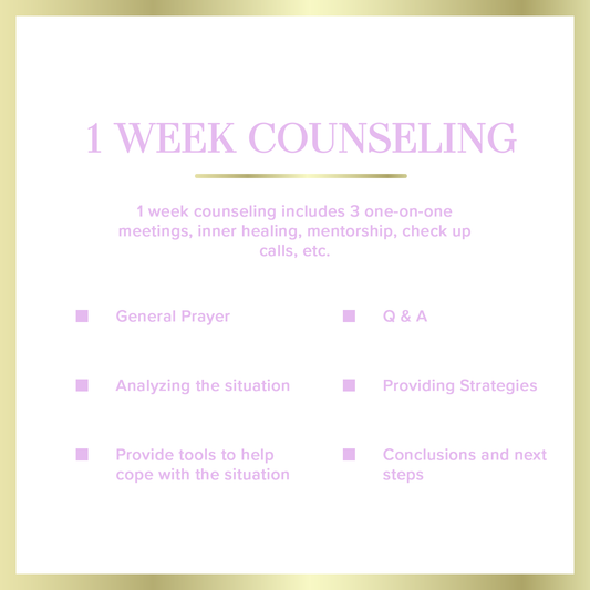 1 Week Counseling Package